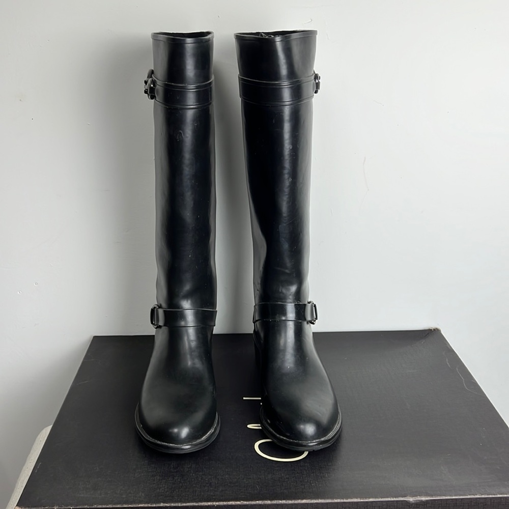 Cole Han Tantivy Rain Boot Black Size 9 Esquire